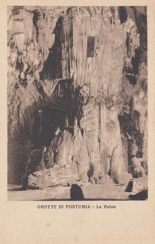 Cartolina grotte di - grotte,
