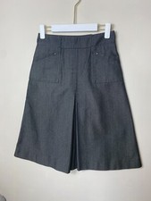 Gonna midi Louis Vuitton misto lana e cotone linea una taglia 38 UK 10 preppy