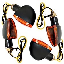 4 Mini Lampeggiante Universale Arancione Alogena Moto Kawasaki BMW KTM Yamaha