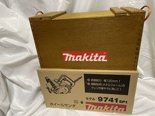 Makita 9741SP1 Levigatrice Ruota con Spazzola Filo Ruota 120mm Scatola Legno Spazzola Nuova jpn