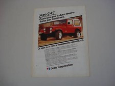 advertising Pubblicità 1982 JEEP CJ-7