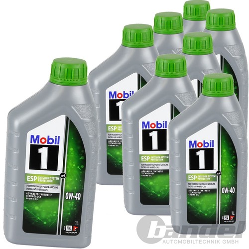 Olio motore 8x1l mobil esp - olio,