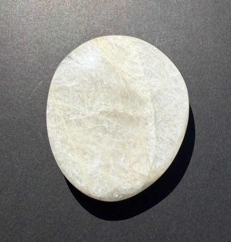 Polished natrolite palm - natrolite, stone