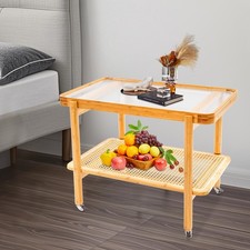 Tavolino Fine Bambù 2 Livelli