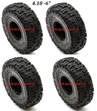 TRENO 4 GOMME QUAD 4.10-6  PNEUMATICI RUOTE 4 pollici mini quad 2 Tempi RICAMBI