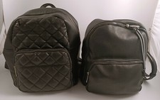 SET 2 BORSE ZAINI COMBIPEL IN PELLE NERA SINTETICA - ZAINETTO NERO DONNA RAGAZZA