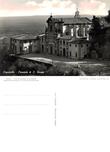 Vintage postcard caprarola - vintage,