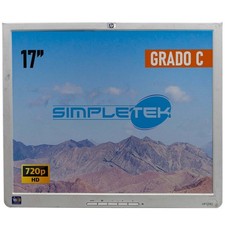 MONITOR 17" LCD HP 1740 PL766A 4:3 QUADRATO SCHERMO PIATTO VGA VESA DVR RICAMBI