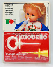 SEBINO CICCIOBELLO SUCCHIETTI CIUCCIO MANGIA LA PAPPA VINTAGE 1978 NEW IN BOX