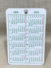 ROLEX Calendar 1973 Special