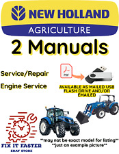 NEW HOLLAND T4050F TRATTORE MANUALE ASSISTENZA OFFICINA RIPARAZIONE MOTORE PDF USB