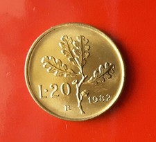 20 LIRE 1982 ERRORE - LINEE