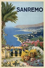 Poster da viaggio SanRemo anni