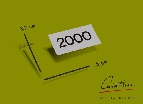 Adesivo 2000 vano motore fiat - adesivo,