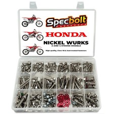 Honda CR Nickel Wurks Bolt Kit
