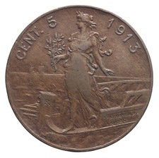 DN - Regno d'Italia - 5 Centesimi 1913 - NC - Vittorio Emanuele III - 12711