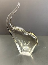 Scultura elefante in vetro di Murano Licio Zanetti naturalistica firmata altezza 13"