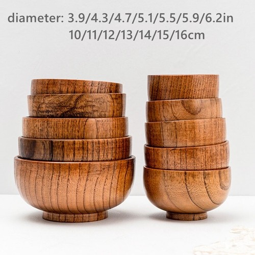 Japanese round wooden bowls - japanese,