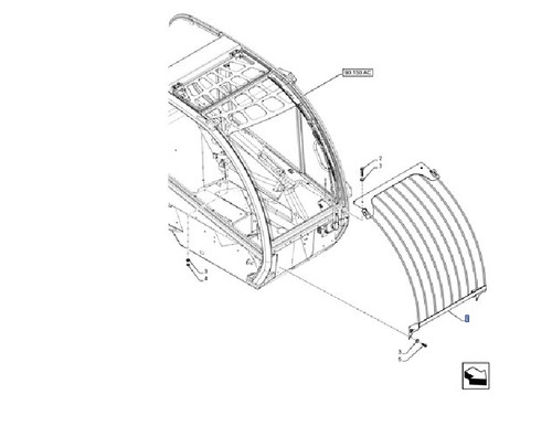 Cuffia motore cnh 84537876 per - motore,