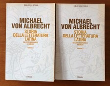 Michael Von Albrecht STORIA DELLA LETTERATURA LATINA Biblioteca Studio Einaudi 
