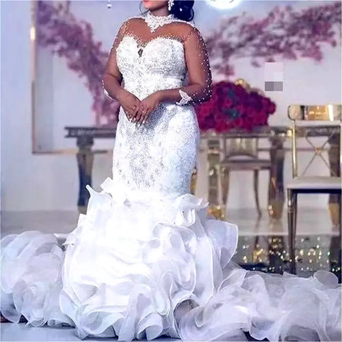 Abiti sposa sirena con - da,