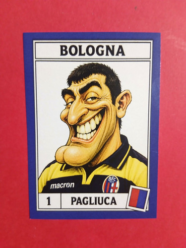 Figurina caricatura calciatori - figurina,