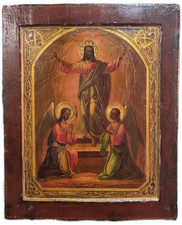 Icona Russa  - Resurrezione di Cristo , XIX secolo