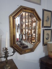 Vintage Octagonal Wall Mirror