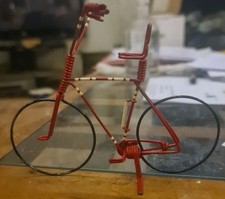 Bicycle  Red Wire Black Wheel