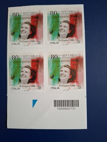 Quartina francobollo codice - francobollo, a