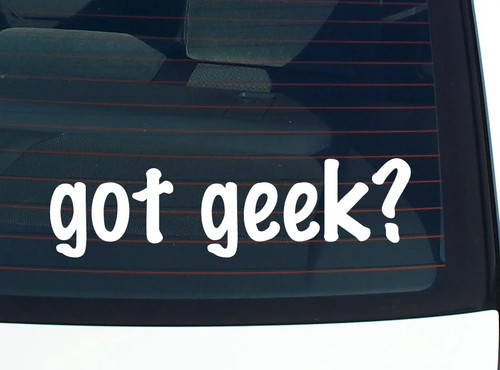 Got geek decalcomania auto - got, geek?