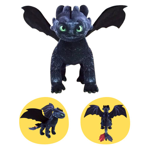 Peluche drago senza denti - , 10"