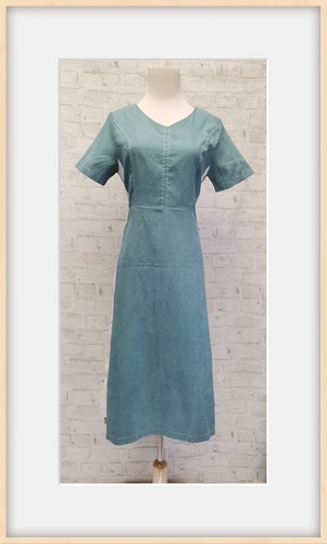 Abito donna manica corta blu