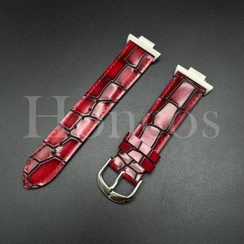 Cinturino orologio pelle rosso