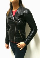  GIUBBINO DONNA IN VERA PELLE MOD - GEMMA NERO