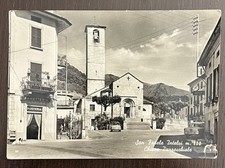 RARA VEDUTA FOTO CARTOLINA S. FEDELE D'INTELVI - CHIESA E PANETTERIA -FG VG 1959