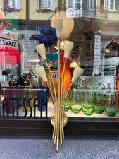 APPLIQUE Italy 1950 vintage lampada da muro sputnik