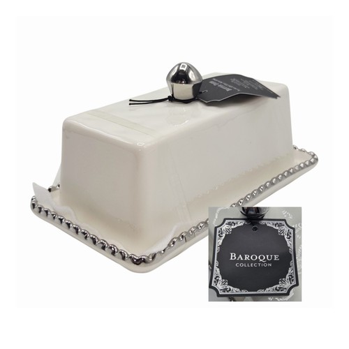 Burriera ceramica bianca - burriera,