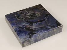 PRL) POSACENERE PORTACENERE MARMO PIETRA PREZIOSA SODALITE CENDRIER ASH-TRAY 