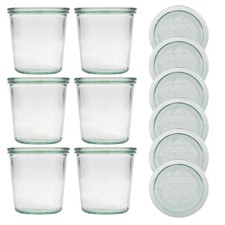 Set 6 barattoli da 580 ml WECK