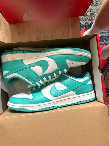 Nike dunk low - dunk, turchese/bianco