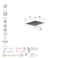 FILTRO ABITACOLO CARBONI