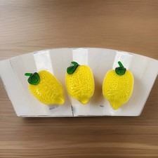Lotto di 3 limoni in vetro