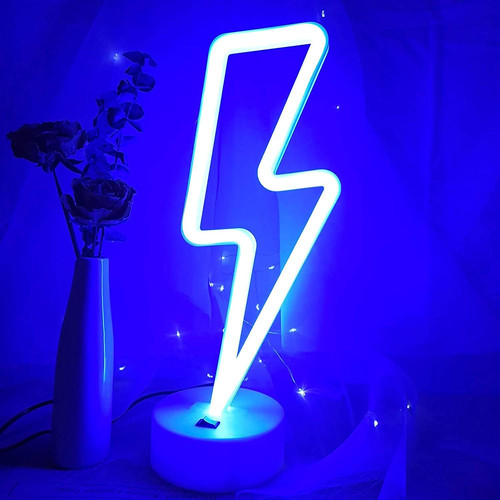 Lampada fulmine blu - blu,,