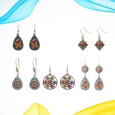  5 paia di orecchini di