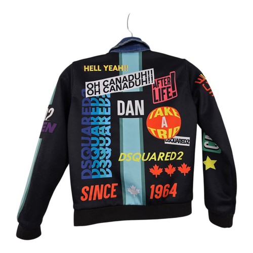 Giacca grafica denim dsquared2 - giacca,