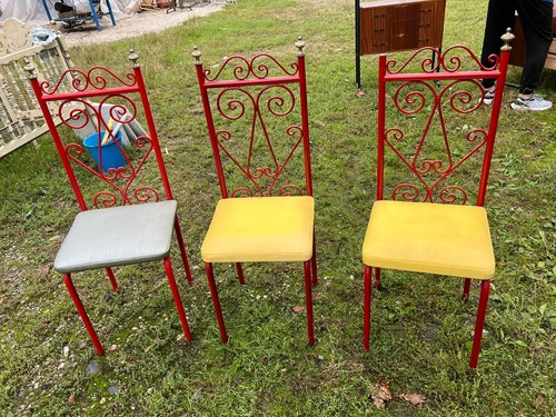 Sedie ferro vintage - vintage, degli