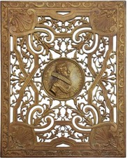 Firenze Toscana fine XIX secolo bellissima lastra bronzo con riproduzione medagl