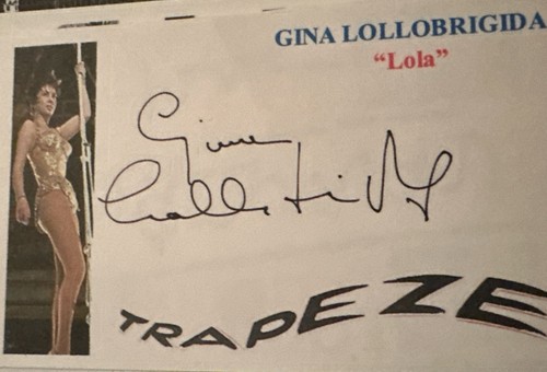 Gina lollobrigida firmata - gina,