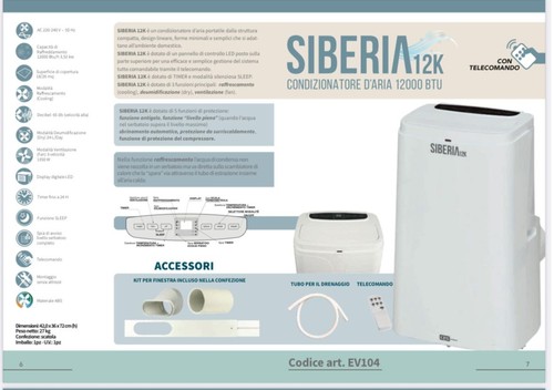 Condizionatore portatile 12000 - condizionatore,